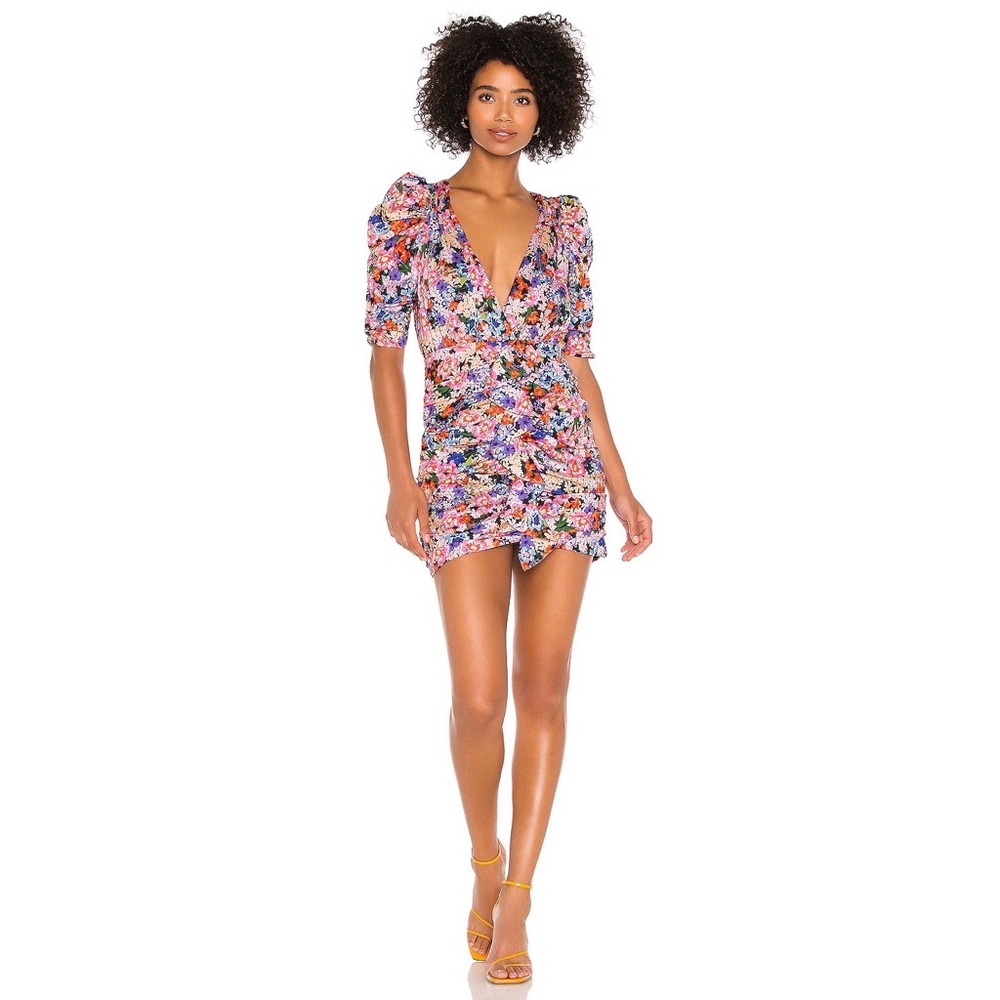 Bouquet Floral Mini Dress
